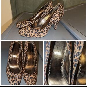 Rampage animal print heels
